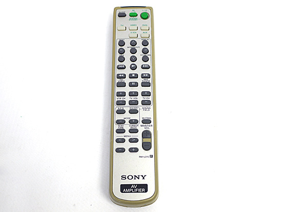 【中古】SONY　ホームシアターシステム用リモコン RM-U215