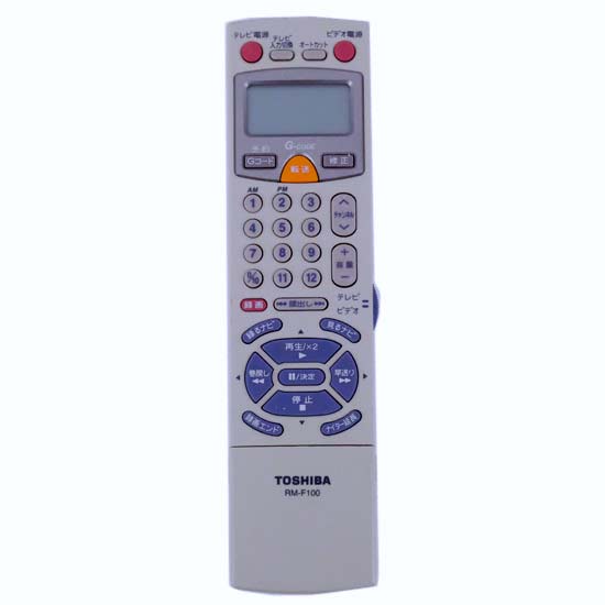 【中古】TOSHIBA製　ビデオリモコン　RM-F100