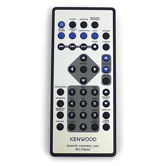 【中古】KENWOOD　オーディオ用リモコン RC-F0510