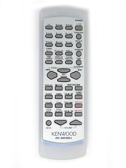 【中古】KENWOOD　オーディオ用リモコン　RC-M0100J