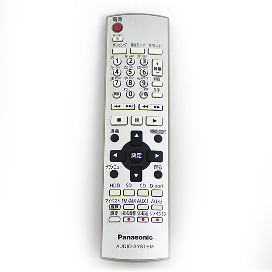 【中古】Panasonic　オーディオリモコン EUR7720LE0