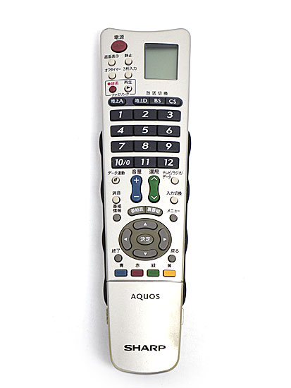【中古】SHARP製　テレビリモコン　GA697WJSA
