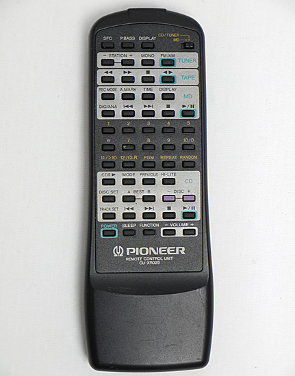 【中古】PIONEER　オーディオリモコン CU-XR029