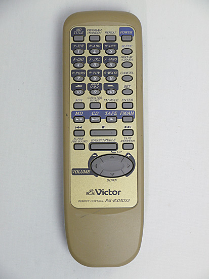 【中古】Victor　オーディオリモコン　RM-RXMD33