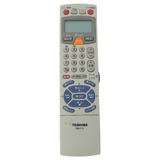 【中古】TOSHIBA製　ビデオリモコン　RM-F11
