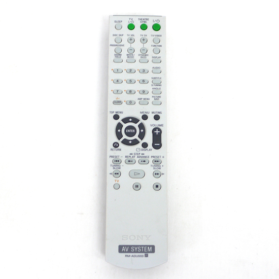 【中古】SONY オーディオリモコン RM-ADU003