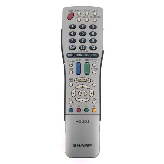 【中古】SHARP製　テレビリモコン　GA463WJSA　本体いたみ