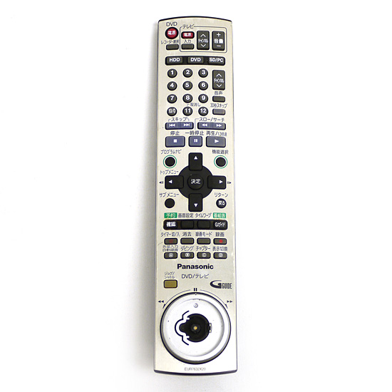 【中古】Panasonic　DVDリモコン EUR7632X20　本体いたみ