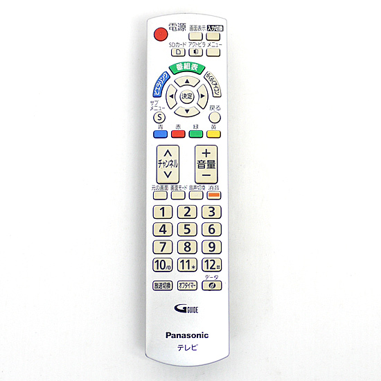 【中古】Panasonic　液晶テレビ用リモコン　N2QAYB000484