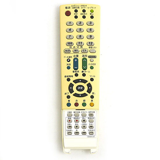 【中古】SHARP製　液晶テレビ用リモコン GB068WJSB　ボタンカバーなし