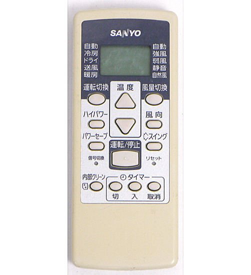【中古】SANYO製　エアコンリモコン　RCS-WA1