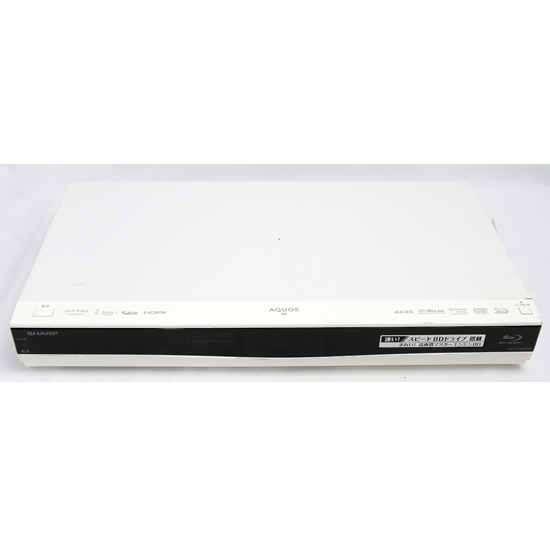【中古】SHARP　AQUOS ブルーレイディスクレコーダー　BD-W550SW　リモコンなし