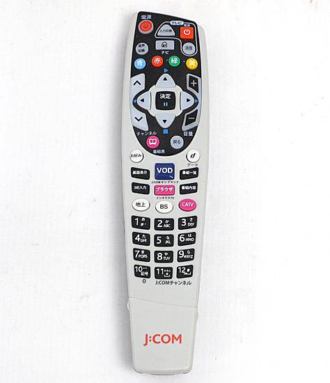 【中古】J:COM　CATVリモコン　URC-3520BC1-000-R