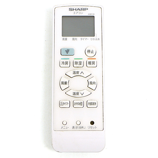 【中古】SHARP　エアコンリモコン　A987JB