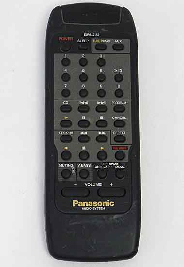 【中古】Panasonic　オーディオリモコン　EUR642182