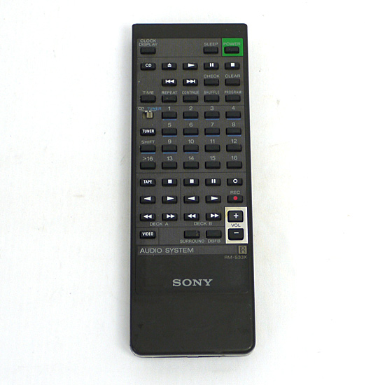 【中古】SONY　オーディオリモコン　RM-S33X