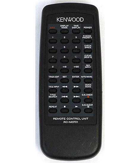 【中古】KENWOOD　オーディオ用リモコン　RC-M0701