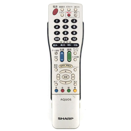 【中古】SHARP　テレビリモコン　GA716WJSA　本体いたみ