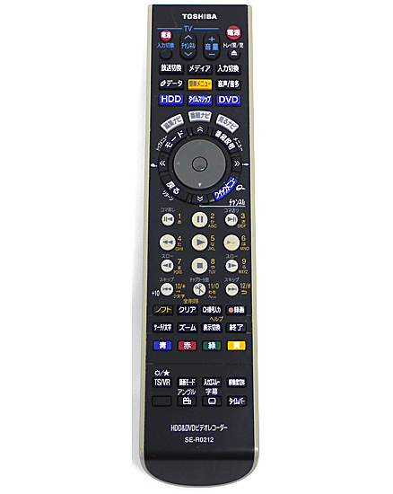 【中古】TOSHIBA製　DVDレコーダー用リモコン SE-R0231