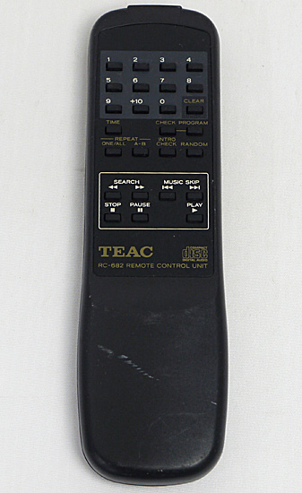 【中古】TEAC　オーディオリモコン　RC-682