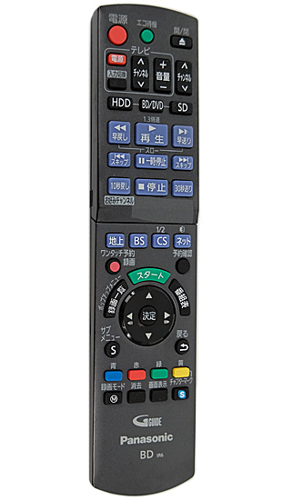 【中古】Panasonic　BD/DVDレコーダー DIGA用リモコン　N2QAYB000687