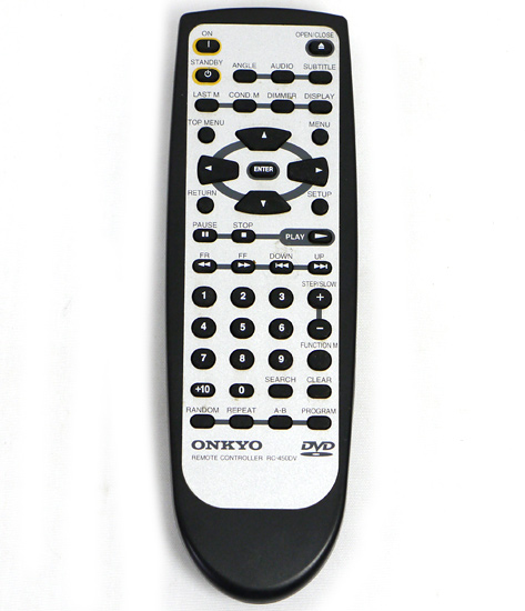 【中古】ONKYO　DVDリモコン　RC-450DV