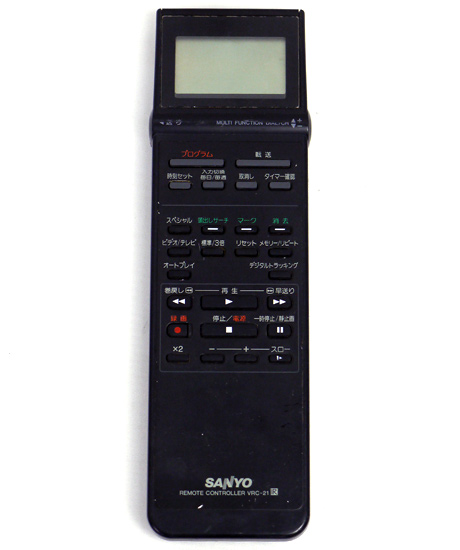 【中古】三洋電機　ビデオリモコン　VRC-21