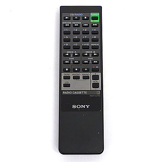 【中古】SONY　オーディオリモコン　RMT-C770