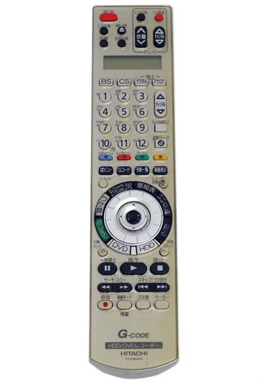 【中古】HITACHI　HDD/DVDレコーダー用リモコン DV-RM500D