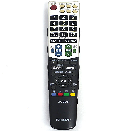 【中古】SHARP　テレビリモコン　GA814WJSA
