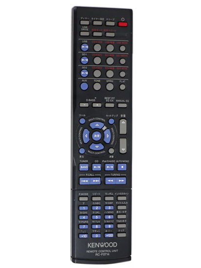 【中古】KENWOOD　オーディオ用リモコン　RC-F0714