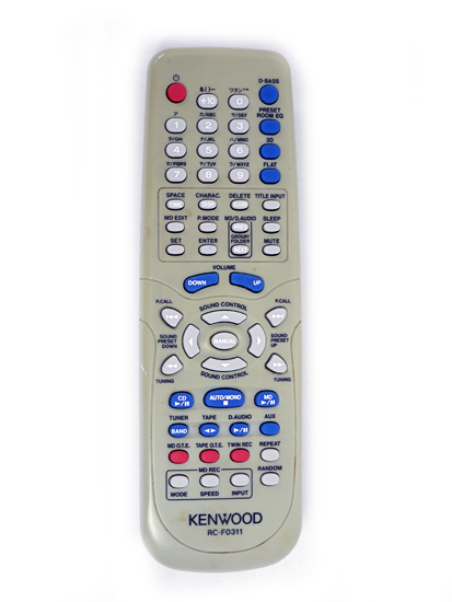 【中古】KENWOOD　オーディオ用リモコン　RC-F0311