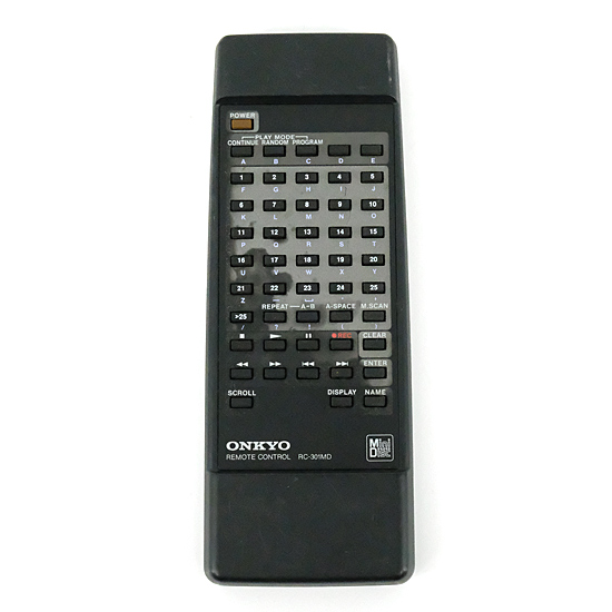 【中古】ONKYO オーディオリモコン RC-301MD 本体いたみ