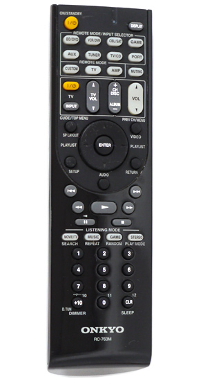 【中古】ONKYO　オーディオリモコン　RC-763M