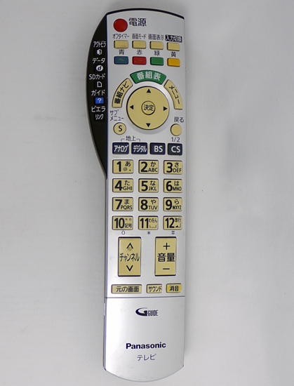 【中古】Panasonic　テレビ用リモコン　EUR7667Z10