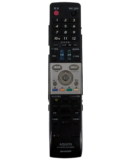 【中古】SHARP　DVD用純正リモコン　GA652PA　本体いたみ
