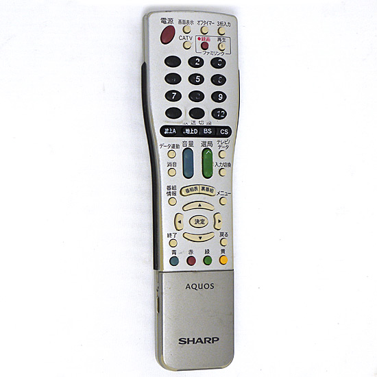 【中古】SHARP　テレビリモコン　GA716WJSA　本体いたみ