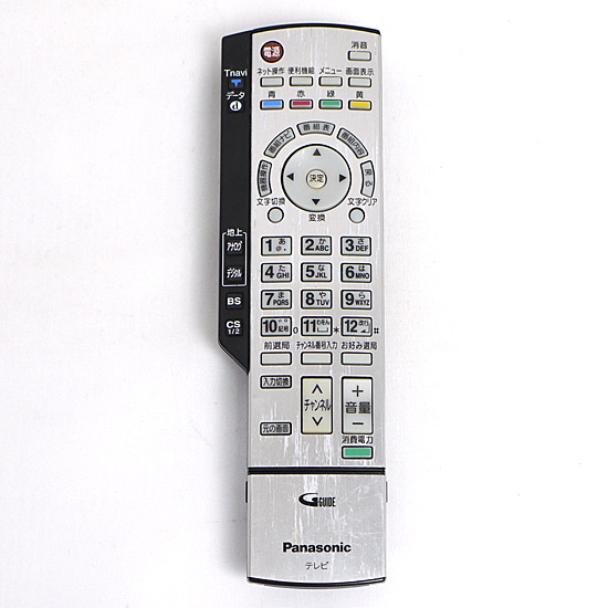 【中古】Panasonic　テレビ用リモコン　EUR7629Z20　本体いたみ