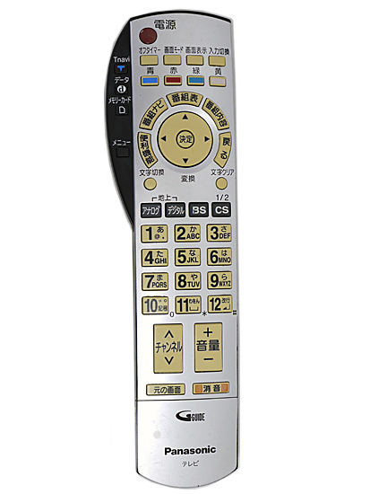 【中古】Panasonic　液晶テレビ用リモコン　EUR7649Z10