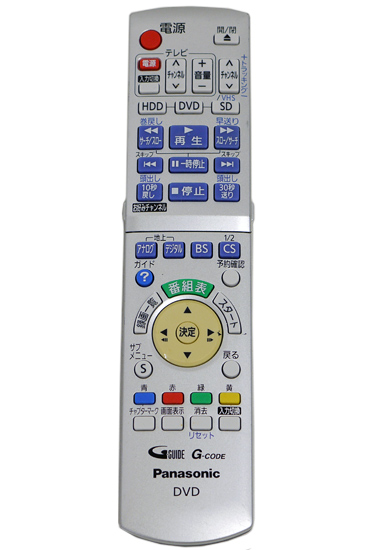 【中古】Panasonic　ブルーレイディスクレコーダー用リモコン N2QAYB000347