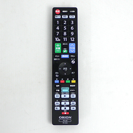 【中古】ORION　テレビ用リモコン　RC-004