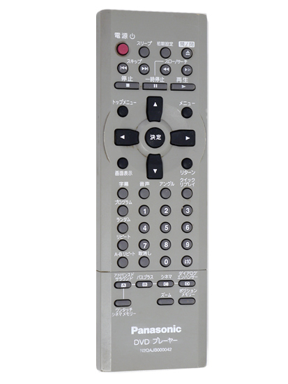 【中古】Panasonic　DVDリモコン　N2QAJB000042