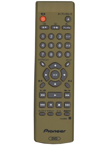 【中古】Pioneer　DVDリモコン　VXX2806