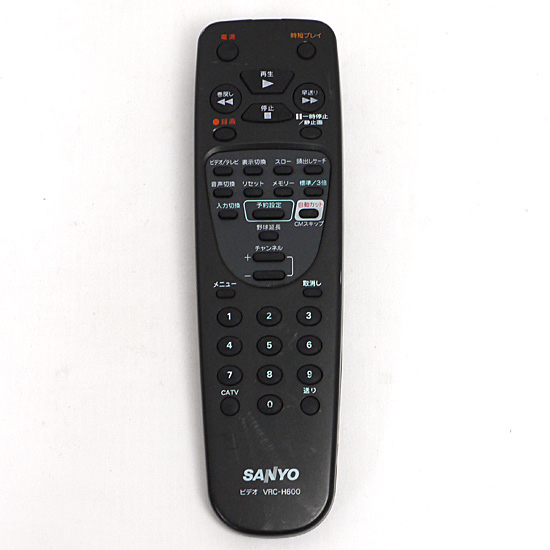 【中古】SANYO製　ビデオリモコン　VRC-H600
