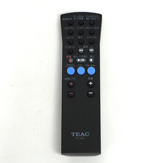 【中古】TEAC　オーディオリモコン　RC-1259