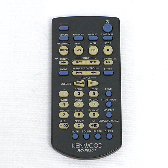 【中古】KENWOOD　オーディオ用リモコン　RC-F0304