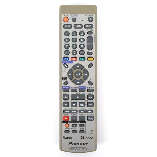 【中古】Pioneer　DVDレコーダーリモコン VXX3040