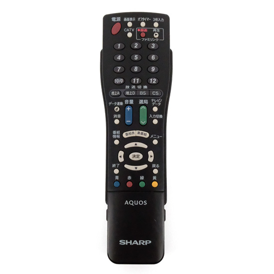 【中古】SHARP製　テレビリモコン GA560WJSB