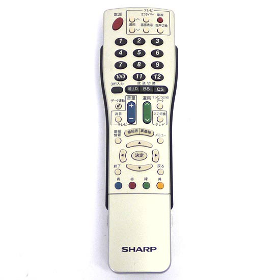 【中古】SHARP製　テレビリモコン GA474WJSA