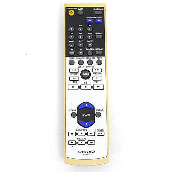 【中古】ONKYO　オーディオリモコン　RC-662S